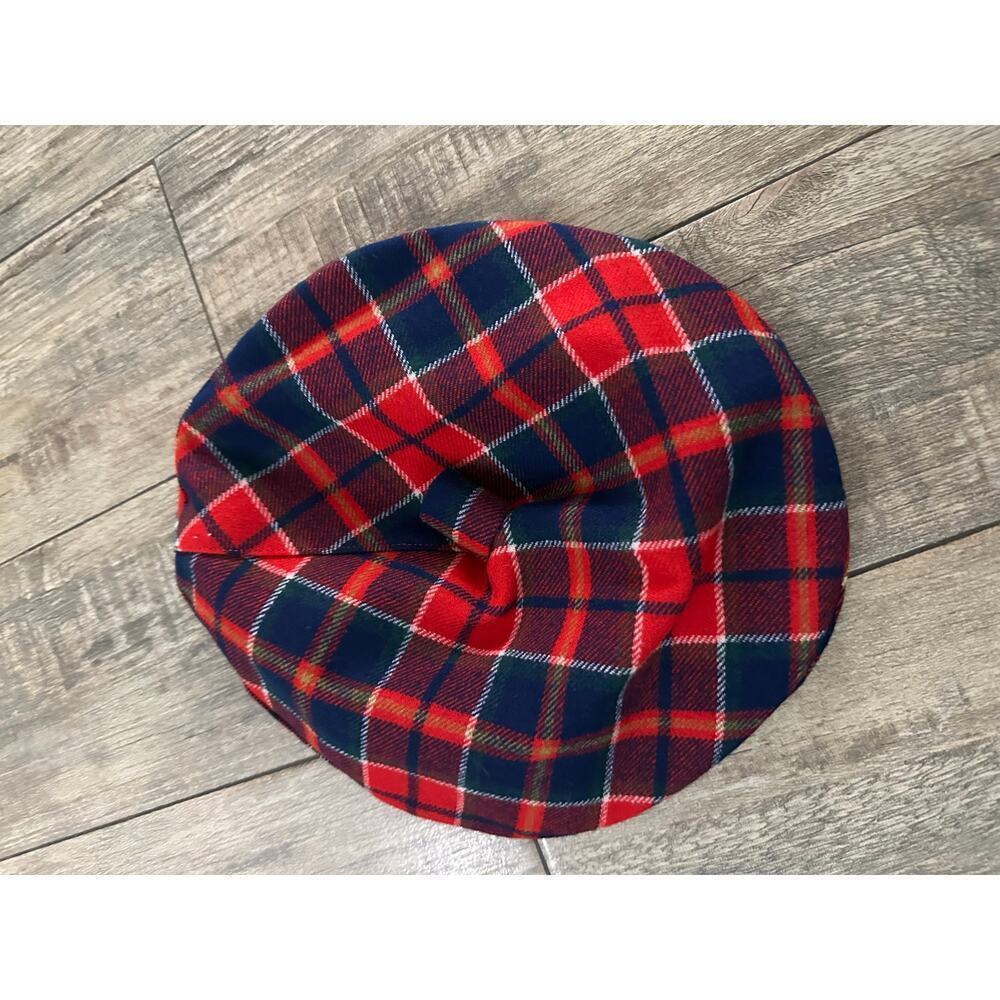 Madcaps Men's Blue & Red Plaid Print Church Bucket Hat